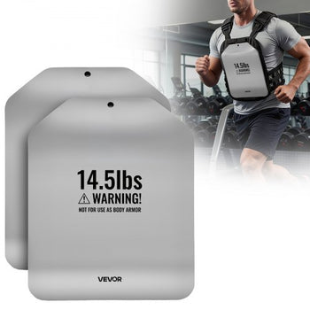 Curved Weight Vest Plates, 14.5 LB Pairs, Premium Steel Tactical Weighted Plates for Vest, Ergonomic Design, for Strength Endurance Training, Running, Jogging, Fitness, Heavy Workouts
