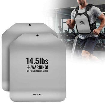 Curved Weight Vest Plates, 14.5 LB Pairs, Premium Steel Tactical Weighted Plates for Vest, Ergonomic Design, for Strength Endurance Training, Running, Jogging, Fitness, Heavy Workouts
