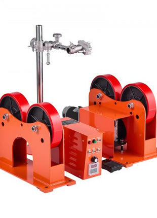 Turning Rolls Linkage Roller, 2205 lbs Load Capacity, 2"-24" Diameter Adjustable, PU Rollers, Pipe Tank Turning Rolls Linkage Roller Rotary Welding Positioner, for Welding Equipment Support