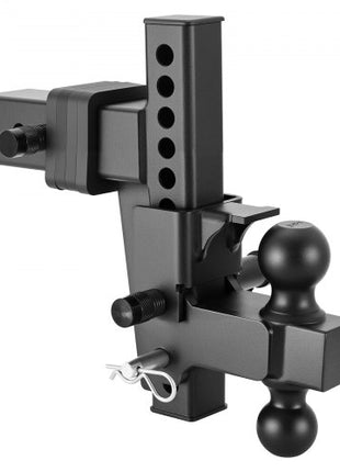 Adjustable Trailer Hitch, Fit 2.5 Inch Receiver, Trailer Hitch Mount with 2 Inch & 2-5/16 Inch Balls, 21000 lbs GTW, 9 Inch Drop, Towing Ball Mounts for RVs, Off-Road Vehicles and Trucks, Black