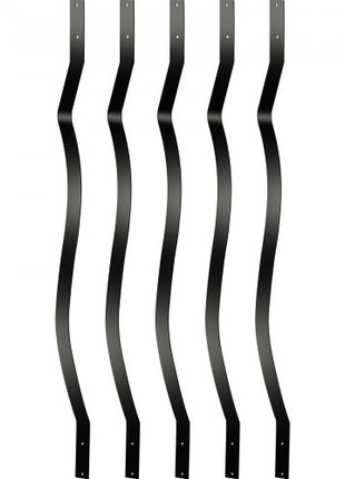 Deck Balusters, 61 Pack Metal Deck Spindles, 29.5\"x1\" Staircase Baluster with Screws, Aluminum Alloy Deck Railing for Wood and Composite Deck, Stylish Baluster for Outdoor Stair Deck Porch