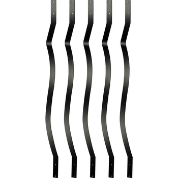 Deck Balusters, 61 Pack Metal Deck Spindles, 29.5\"x1\" Staircase Baluster with Screws, Aluminum Alloy Deck Railing for Wood and Composite Deck, Stylish Baluster for Outdoor Stair Deck Porch