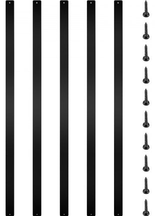 Deck Balusters, 76 Pack Metal Deck Spindles, 29.5"x1"x0.2" Staircase Baluster with Screws, Aluminum Alloy Deck Railing for Wood and Composite Deck, Stylish Baluster for Outdoor Stair Deck Porch