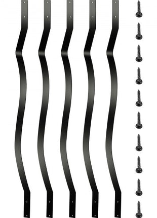 Deck Balusters, 51 Pack Metal Deck Spindles, 32.25\"x1\" Staircase Baluster with Screws, Aluminum Alloy Deck Railing for Wood and Composite Deck, Stylish Baluster for Outdoor Stair Deck Porch