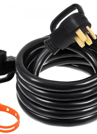 25 FT 50Amp RV Extension Cord NEMA N14-50P to N14-50R, 125 / 250V Heavy Duty STW 6/3+ 8/1 RV Power Cord, for EV Charging and RV Trailer Campers