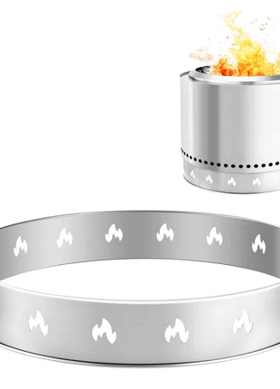Fire Pit Stand for Solo Stove Bonfire,27 Inch Smokeless Fire Pit Ring,Stainless Steel Fireplace Stove Ranger Support Frame Accessory, Portable Outdoor Camping Holder Tools for Fireplace