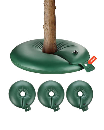 Tree Watering Rings, 4 Pcs 20 Gallons Tree Watering Bags, 6-9 Hours Slow Release, Refillable Planting Water Bags, Water Saving, Heavy Duty Watering System for Shrub Tree Root Drip Irrigation