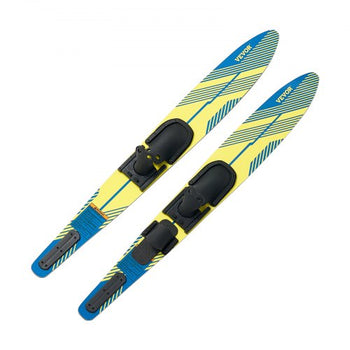 59" Water Skis, Adult Water Ski with X-7 Adjustable Horseshoe Bindings & Padded Rear Toe Plate, High-gloss UV Coating Waterskis  Combo for Adults Up to 300 lbs