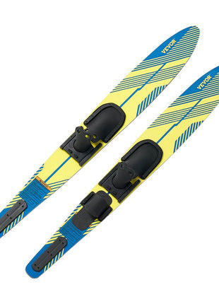 59" Water Skis, Adult Water Ski with X-7 Adjustable Horseshoe Bindings & Padded Rear Toe Plate, High-gloss UV Coating Waterskis  Combo for Adults Up to 300 lbs