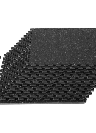 EVA Interlocking Foam Floor Mats, 0.56 in Thickened 12 Pcs Puzzle Rubber Tiles, 24 x 24 in Exercise Floor Mat for Workout & Fitness, Heavy Duty Flooring Mats for Home, Gym, Office-48 Sq Ft