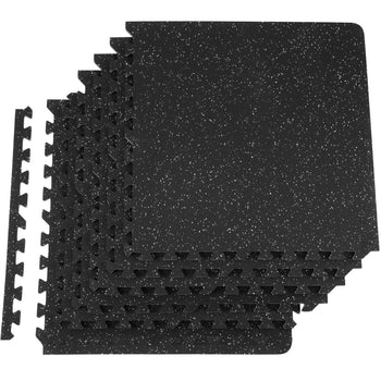 EVA Interlocking Foam Floor Mats, 0.56 in Thickened 6 Pcs Puzzle Rubber Tiles, 24 x 24 in Exercise Floor Mat for Workout & Fitness, Heavy Duty Flooring Mats for Home, Gym, Office-24 Sq Ft