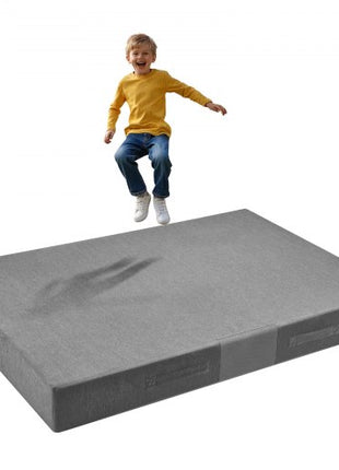 Crash Pad, 6 x 4 ft Crash Pad for Kids Sensory with Soft Thick Foam and Washable Cover, Giant Pillow Mat Large Sensory Room Equipment for Children and Adults Jumping, Play, Climbing & Gymnastics