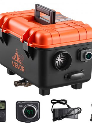 Diesel Heater, 8KW, DC 12V/24V, All in One Portable Diesel Air Heater with Remote Control and LCD Screen, Fast Heating Low Noise, 1.1 Gal Fuel Tank for Trucks, Vans, RVs, Campers, and Garages