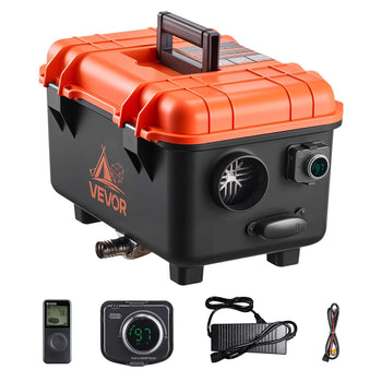 Diesel Heater, 8KW, DC 12V/24V, All in One Portable Diesel Air Heater with Remote Control and LCD Screen, Fast Heating Low Noise, 1.1 Gal Fuel Tank for Trucks, Vans, RVs, Campers, and Garages