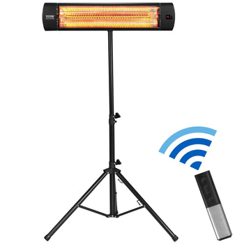 Infrared Heater, 1500W Electric Space Heater with Remote Control, LED Screen w/ 3 Speeds & Timer, Outdoor/Outdoor for Patio,Porch,Dining Room,Studio