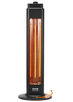 Infrared Heater, 1500W Electric Space Heater with Remote Control & 3 Speeds & 24H Timer & Multiple Security Protections, Indoor/Outdoor for Bedroom,Studio,Porch,Dining Room,Studio