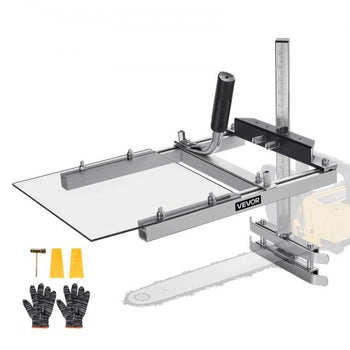 Chainsaw Mill, Portable Sawmill Fits 16-20 in Planking Milling Bar, Lumber Cross Cutting Guide Chain Saw with Shield, 0.2-11.81 in Cutting Thickness, Timber Chainsaw Mill Kit for Woodworkers