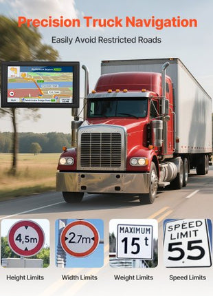 GPS Navigator for Car, 9 inch Touch Screen 16GB GPS Navigation System with Built-in Dash Cam, Voice Turn-by-Turn Guidance, Speed and Red Light Warning, Custom Truck Routing, for Car Truck RV