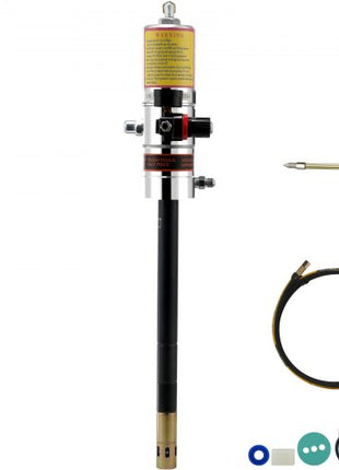 Grease Pump, 50:1 Pressure Ratio Air Operated Grease Pump with 13 ft High Pressure Hose and Grease Gun, Pneumatic Grease Pump, Portable Lubrication Grease Pump with 360° Swivel Grease Gun Head