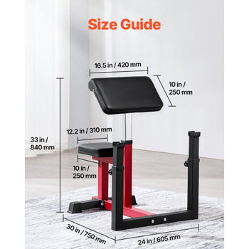 Weight Bench with Leg Extension, Strength Training Benches, Max load 440 LBS Home Gym Bench Fitness Equipment, Seated Arm Isolated Barbell Dumbbell Bicep Station, Workout Bench for Home Gym