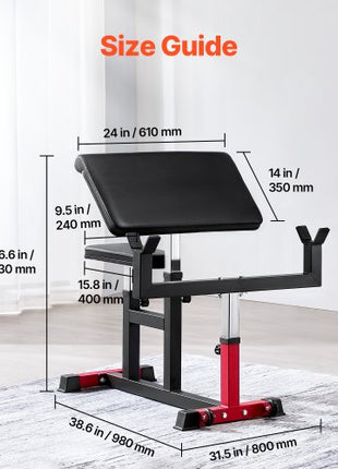 Preacher Curl Bench, Strength Training Biceps Machine, Max load 440 LBS Home Gym Equipment, Seated Arm Isolated Barbell Dumbbell Bicep Station, Adjustable Weight Benches for Home Gym
