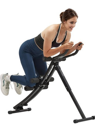 AB Workout Machine, Ab Workout Equipment at Home Gym, Core & Abdominal Trainers for Women, 440 lbs Weight Capacity Strength Training Ab Cruncher, Foldable Adjustable Fitness Exerciser