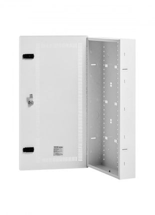 Media Enclosure, 28-Inch, Structured Media Center with Vented Hinged Door, Cable Management Box, Structured Wiring Multi-Media Cabinet, Recessed Electrical Media Box, for Network Distribution