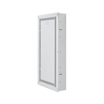Structured Media Enclosure, 28-Inch, Recessed in-Wall Media Box with Cover, Wall-Mount Cable Management Box Kit, Structured Wiring Multi-Media Cabinet, Cold-Rolled Steel, for TV Home Theater