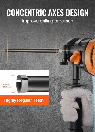 Core Drill Bit, 1" Wet Diamond Core Drill Bits, 14" Drilling Depth Concrete Core Drill Bit, 5/8"-11 Inner Thread, Laser Welding, Diamond Wet Coring Bit for Concrete Brick and Block