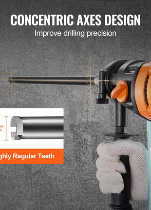 Core Drill Bit, 1-1/4" Wet Diamond Core Drill Bits, 14" Drilling Depth Concrete Core Drill Bit, 5/8"-11 Inner Thread, Laser Welding, Diamond Wet Coring Bit for Concrete Brick and Block