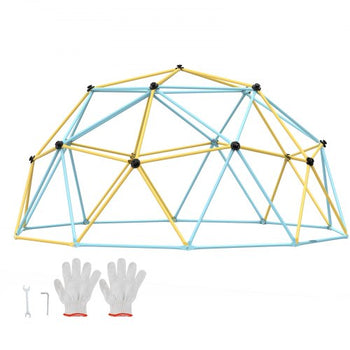 Climbing Dome, Jungle Gym Supports 750LBS and Easy Assembly, 10FT Geometric Dome Climber Play Center for Kids 3 to 10 Years Old,with Climbing Grip, Outdoor Backyard Play Equipment for Kids