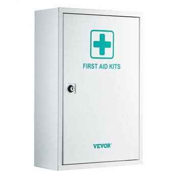 3-Shelf First Aid Cabinet, 1000 Pieces, Large Capacity First Aid Kit, Wall Mounted Medicine Cabinet, OSHA & ANSI 2015 (Class A), Industrial Emergency Metal Med Box, for Business and Worksite