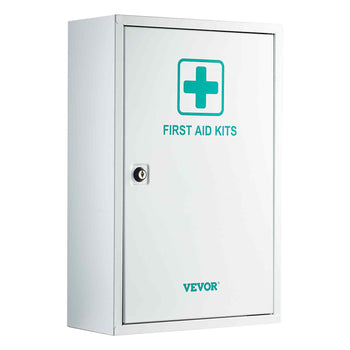 3-Shelf First Aid Cabinet, 1000 Pieces, Large Capacity First Aid Kit, Wall Mounted Medicine Cabinet, OSHA & ANSI 2015 (Class A), Industrial Emergency Metal Med Box, for Business and Worksite