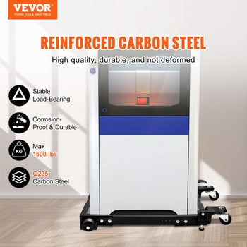 Mobile Base, 1500 lbs Capacity, Adjustable from 18" x 24" to 26.5" x 31.5", Heavy Duty Universal Mobile Base Stand with Swivel Wheels, for Woodworking Equipment, Bandsaw, Power Tools, Machines
