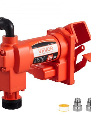 Fuel Transfer Pump 110V, 15 GPM 57 L/min, AC Electric Oil Transfer Pump, 8 ft/2.4 m Max Suction Lift, 37 ft/11.28 m Max Lift, Overheat Protection, for Gasoline Diesel Kerosene Biodiesel Ethanol