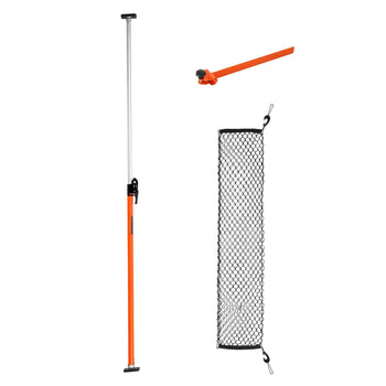Cargo Bar, Cargo Bars Adjustable from 40" to 73", Heavy-duty Steel Cargos Stabilizer with Storage Net & Divider Bar, Telescoping Load Lock Bars for SUVs, Sedans