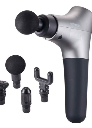 Massage Gun Deep Tissue, Percussion Muscle Massage Gun for Athletes - with 6 Speed Levels & 4 Massage Heads, 12V 2500mAh Batteries, Handheld Mini Massage Gun for Pain Relief, Muscle Relaxation