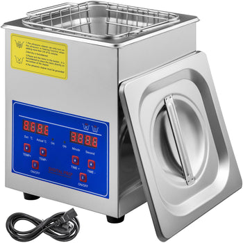 Sonic Cleaner 2L Digital Ultrasonic Parts Cleaner with Timer 40kHz Professional 304 Stainless Steel Sonic Cleaner 110V for Jewelry Watch Glasses Diamond Eyeglass Small Parts Cleaning