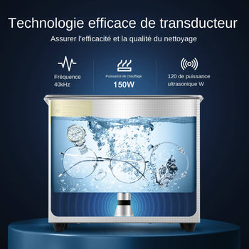 Professional Ultrasonic Cleaner, 2.85 L Ultrasonic Jewelry Cleaner with Digital Timer & Heater, Stainless Steel Industrial Sonic Cleaner 40kHz for Glasses, Watches, Rings, Small Parts