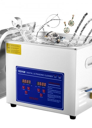 Professional Ultrasonic Cleaner, 9.5 L Ultrasonic Jewelry Cleaner with Digital Timer & Heater, Stainless Steel Industrial Sonic Cleaner 40kHz for Glasses, Watches, Rings, Small Parts