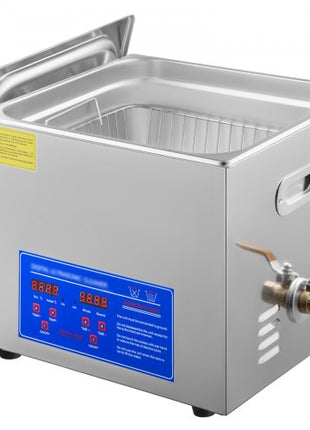 15L Ultrasonic Cleaner with Digital Timer&Heater Professional Ultrasonic Cleaner 40kHz Advanced Ultrasonic Cleaner 110V for Wrench Screwdriver Repairing Tools Industrial Parts Mental Cleaning