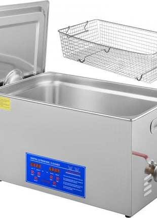 22L Industrial Ultrasonic Cleaner with Digital Timer&Heater 40kHz Professional Ultrasonic Cleaner 110V with Excellent Cleaning Effect for Wrench Tools Industrial Parts Mental Apparatus