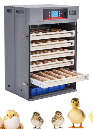 400 Egg Incubator, Poultry Incubator Cabinet with Automatic Eggs Turning, Temperature & Humidity Control, Heating & Cooling Egg Hatcher, Commercial Incubators for Hatching Chicks Ducks Goose