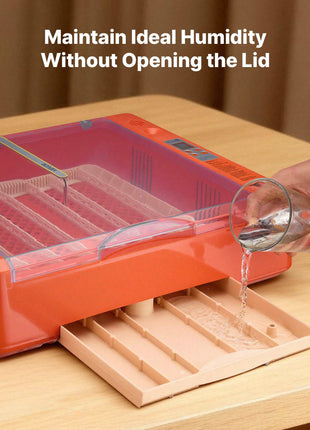 36 Egg Incubator, Automatic Egg Turner with LED Candler & Water Tray, Temperature & Humidity Control, 360° View Clear Window, Poultry Eggs Incubators for Hatching Chicks Ducks Goose Quails