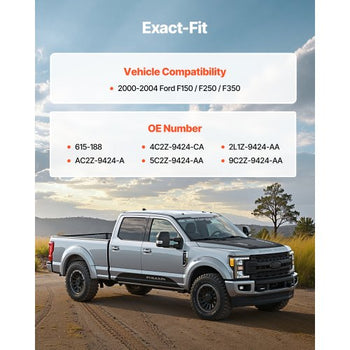 Intake Manifold, with Gasket, Engine Intake Manifold Assembly Compatible with 2000-2004 Ford F150/F250/F350, Replace 615-188, AC2Z-9424-A, 2L1Z-9424-AA, 4C2Z-9424-CA, 5C2Z-9424-AA, 9C2Z-9424-AA