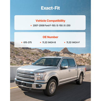 Intake Manifold, with Gasket, Engine Intake Manifold Assembly Compatible with 2007-2008 Ford F-150 / E-150 / E-250, Automotive Engine Replacement Kit Replace 615-375, 7L3Z-9424-B, 7L3Z-9424-F