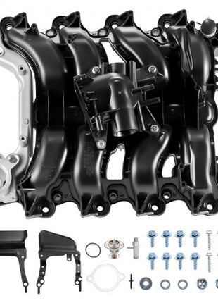 Intake Manifold, with Gasket, Engine Intake Manifold Assembly Compatible with 2007-2008 Ford F-150 / E-150 / E-250, Automotive Engine Replacement Kit Replace 615-375, 7L3Z-9424-B, 7L3Z-9424-F