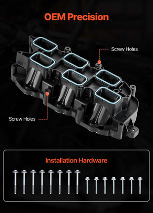Intake Manifold, with Gasket, Engine Intake Manifold Assembly Compatible with 2011-2015 Grand Cherokee, Manifold Replacement Replace 3009-167ALU, 051 841 99 AF, 051 841 99 AD, 051 841 99 AE