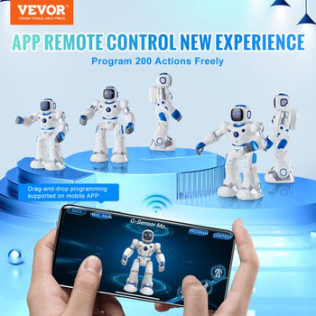 RC Robot Toys for Kids, 2.4GHz Programmable Remote Control Smart Robot with Touch, Voice & APP Control, Interactive Singing Dancing Robot for Age 3 4 5 6 7 8 10 Year Old Boys Girls Birthday Gift