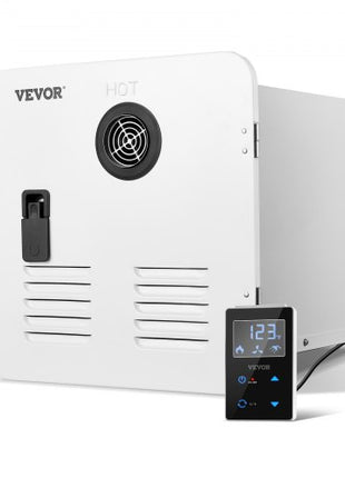 RV Tankless Water Heater, Instant Shower with 15 x 15 inches White Door and Remote Controller, 55000BTU Optimized Comfort Performance Hot Water, Ideal for RVers' Family Everyday Use